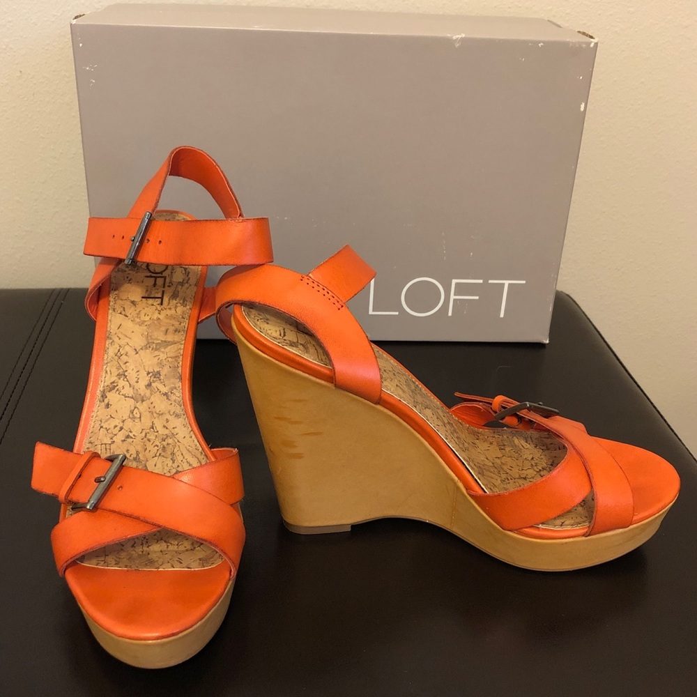 Ann Taylor Loft Kari Wedge Sandal